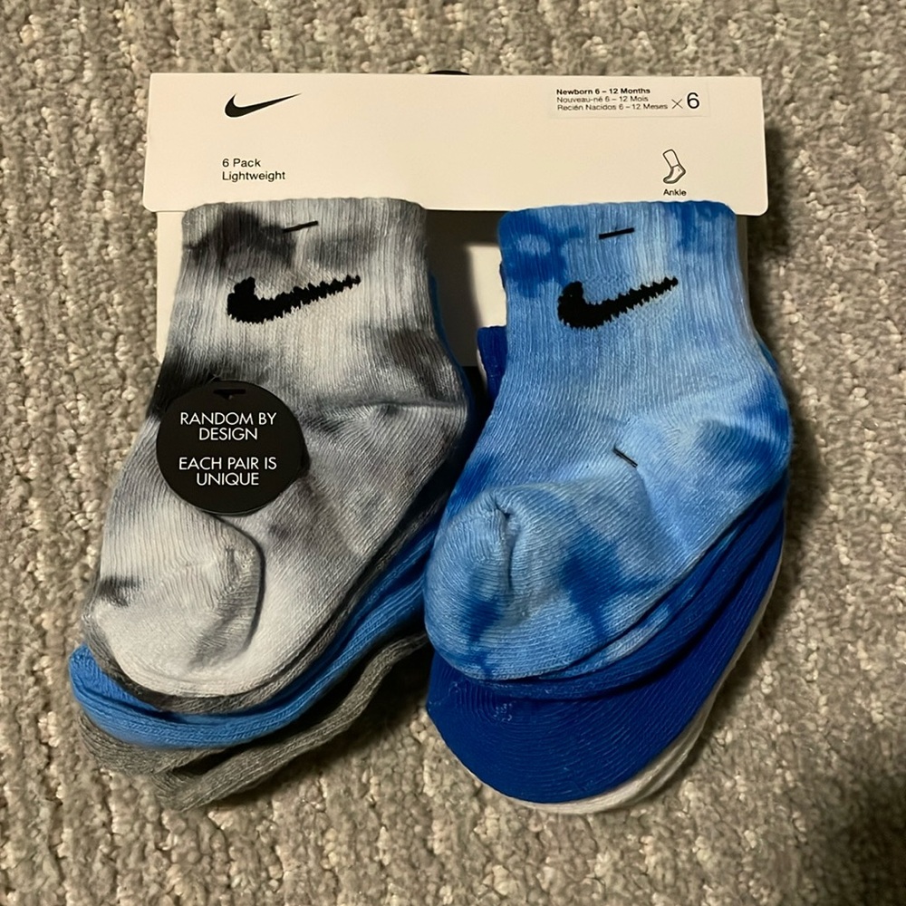 Nike 6-12 Month Toddler 6 Pack Socks NWT
